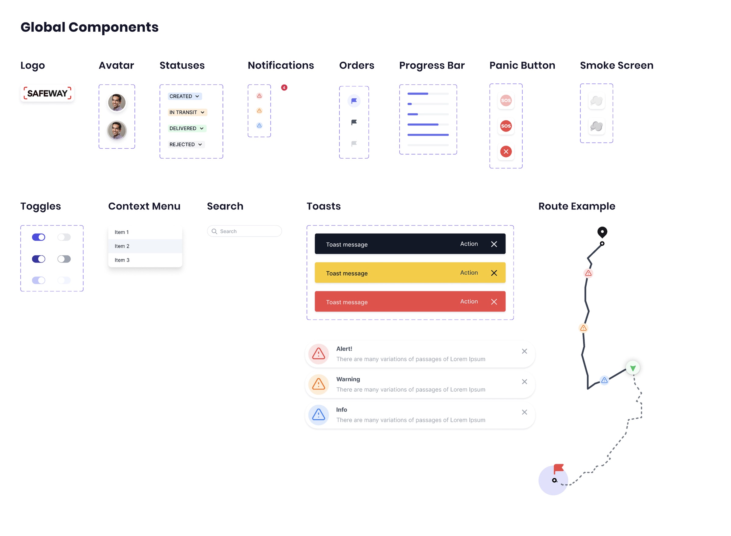 Global Components — design system overview